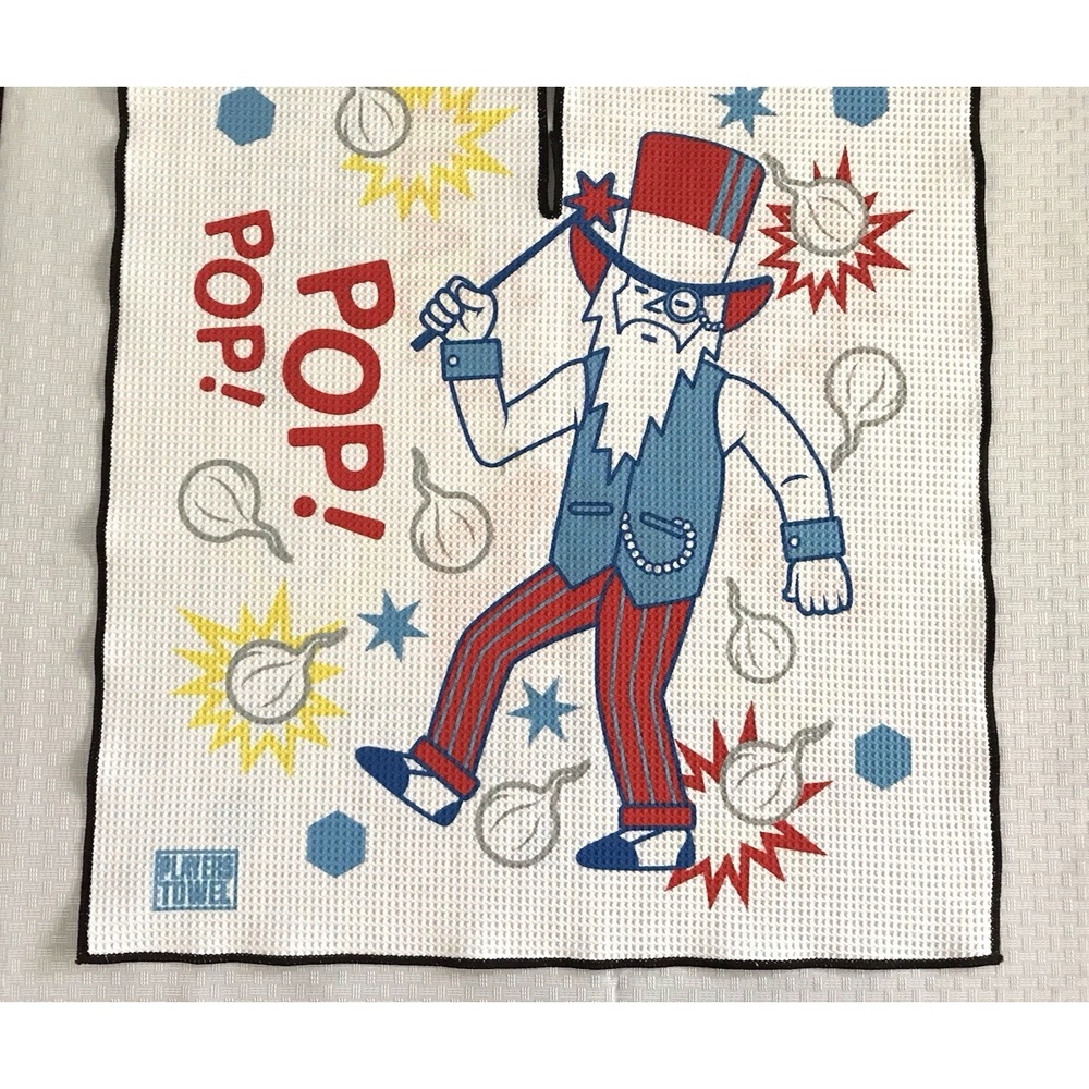 Bettinardi Pop Snappers Uncle Wiz Independence Day Wizard Players Golf Bag Towel